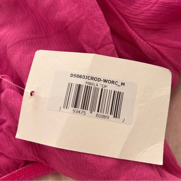 Dippin’ daisy’s pink Marla tie front top NWT - Picture 8 of 8